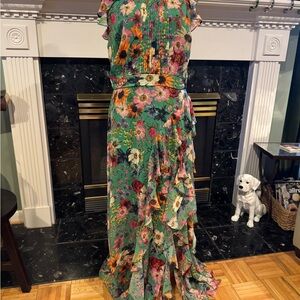 Wedding Guest Dress! Betsy & Adam Vibrant Floral Maxi Dress